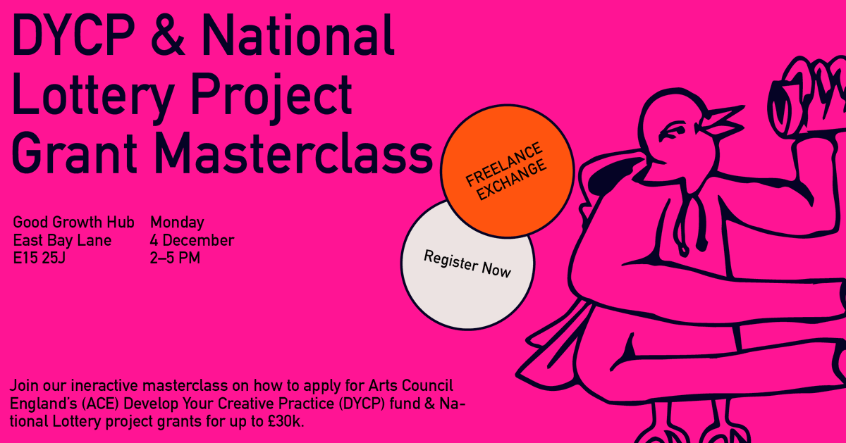 Join GGH for an interactive masterclass on how to apply for up to £30K project grants from Arts Council England's DYCP and National Lottery grants. 🗓 Mon 4 Dec, 2 - 5pm ⁣⁣⁣⁣⁣ 📍 Good Growth Hub, E15 2SJ⁣⁣⁣⁣⁣⁣⁣ 🎟 Register for free bit.ly/47M59lu