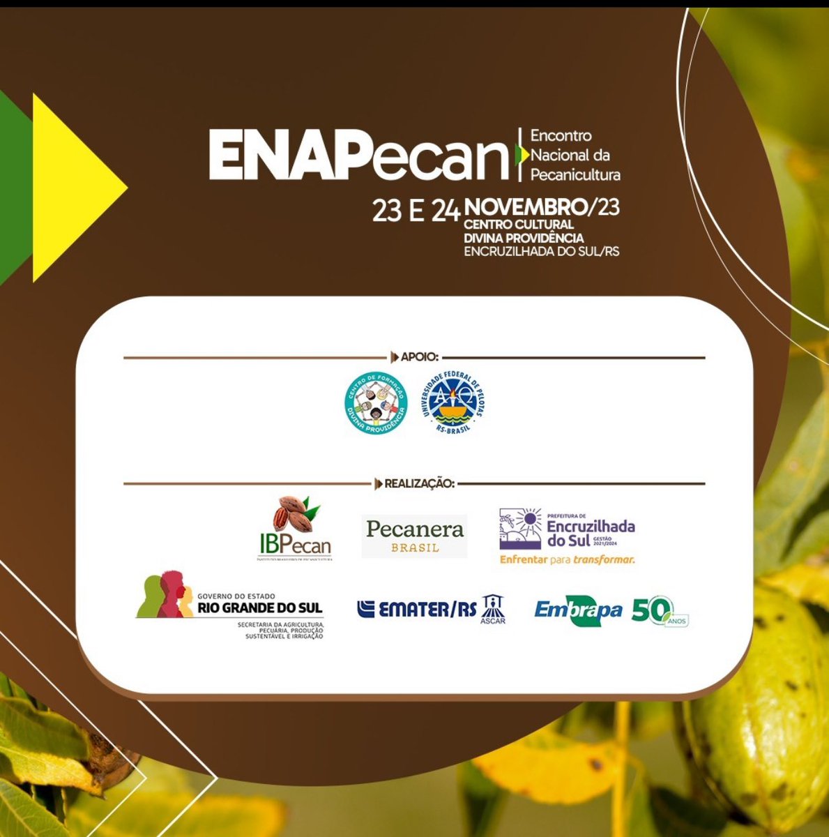 Iniciamos o primeiro Encontro Nacional da Pecanicultura! #pecan