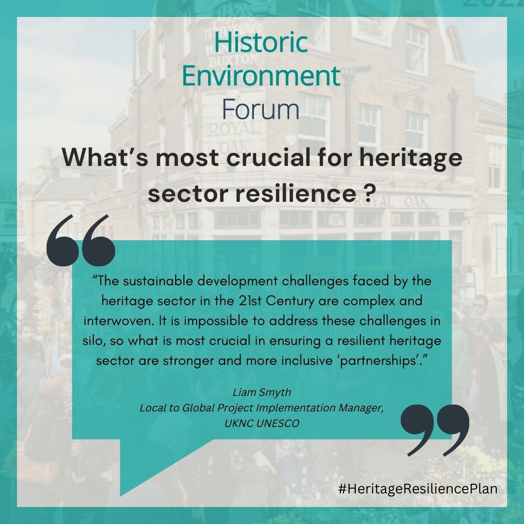Read our latest Heritage Sector Resilience Interview !🗞️💬

Liam Smyth at <a href="/UNESCOUK/">UNESCO UK</a> shares how the #LocalToGlobal project is creating a resilient community of practice across UK UNESCO sites, promoting skills, confidence &amp; capacity-building.

Read now:👉🔗tinyurl.com/5fmdpacr