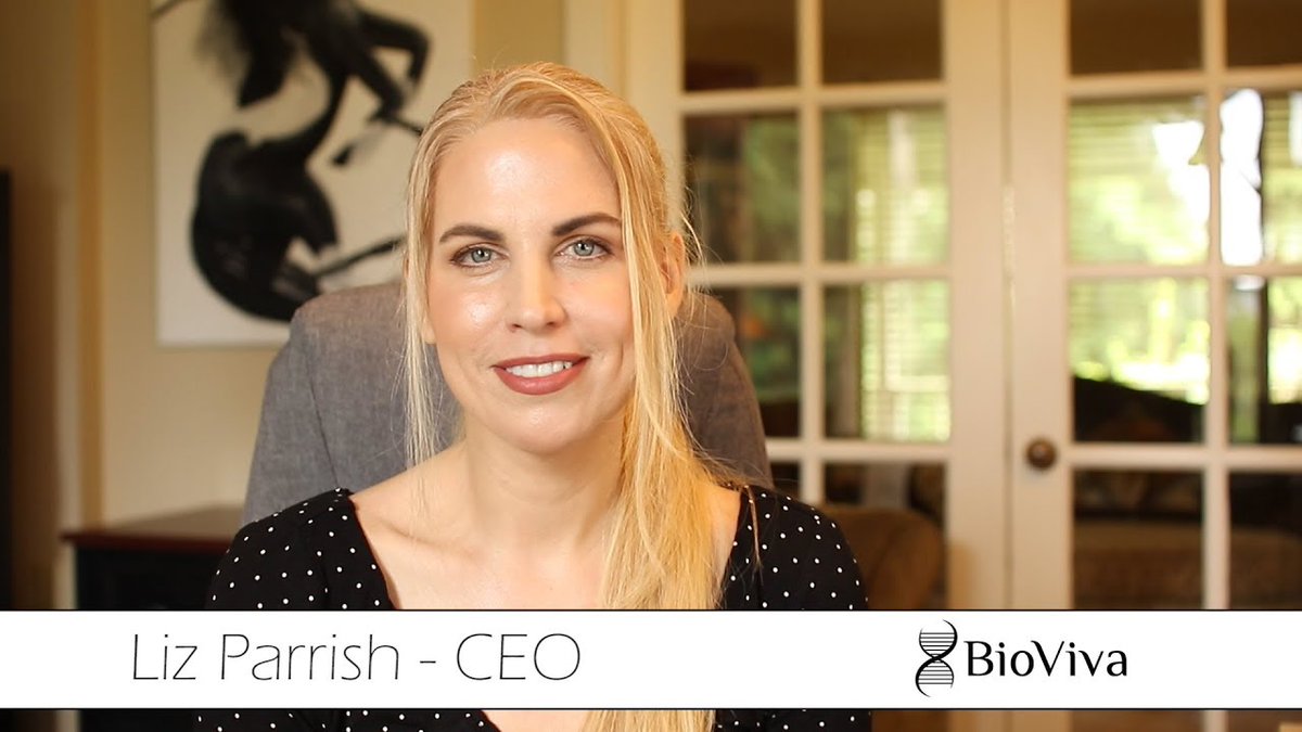seanpk's tweet photo. Elizabeth Parrish is the CEO of BioViva, a biotech company that focuses on anti-aging research.

She claims to have reduced her biological age by 20 years through gene therapy.

Here’s the breakdown: https://t.co/UgN3Pw7pA0