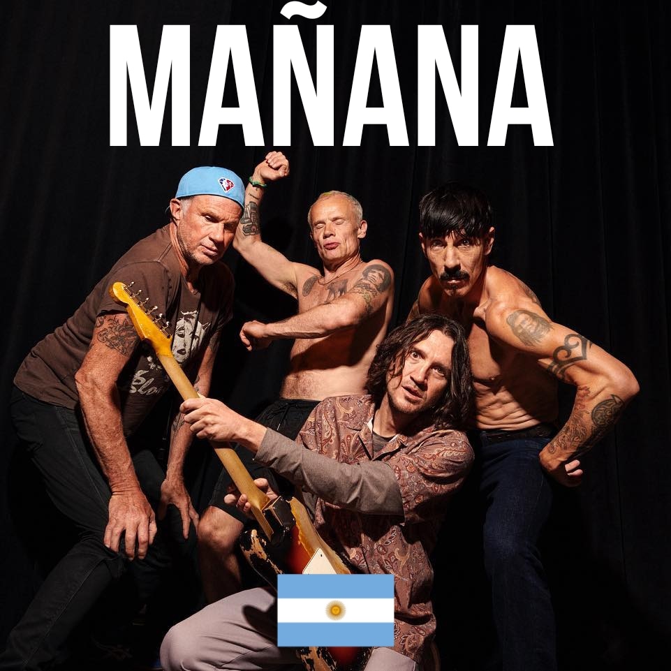 ChiliPeppersArg's tweet photo. NOS VEMOS MAÑANA RED HOT CHILI PEPPERS

VA A EXPLOTAR !!! 🇦🇷🌶♥ https://t.co/N0HeAcIGJL