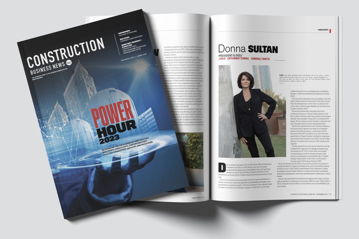 keo_group's tweet photo. Congratulations to our President and CEO, Donna Sultan, on being featured in @CBN_ME Power Hour 2023. This recognition highlights her inspirational leadership and continued unwavering commitment to excellence.
https://t.co/fBWPoLHZKe
#CBNPowerHour2023 #GoKEO https://t.co/ubShY4N0jw