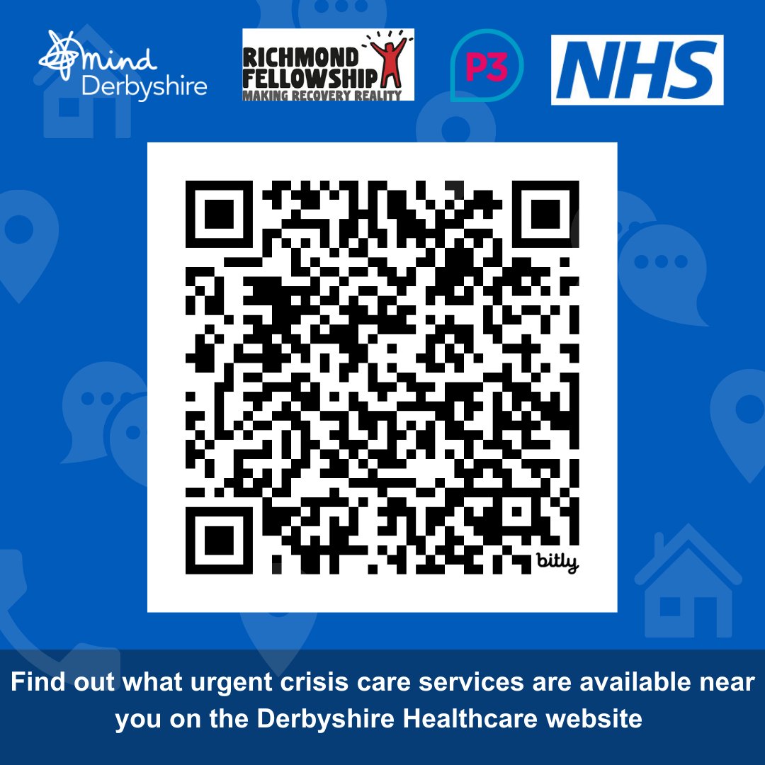 There are lots of support services available if you are struggling with your mental health and need urgent help

· Mental health crisis support drop-in service
· Safe Havens
· Crisis houses
· 24/7 mental health helpline

Find out more: bit.ly/urgentMHsupport