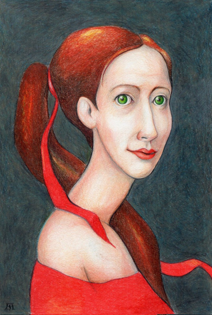 Le Parisien Rouge
#art #portrait #drawing #dessin #colourpencil #artist #parisien #woman