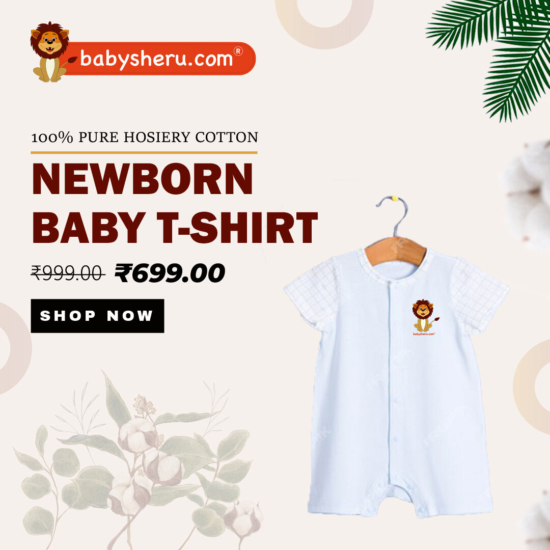 'Soft Beginnings, Pure Adventures: 

Our Newborn Ts in 100% Hosiery Cotton for a Cozy Start. 🌈👣 
Starts just at Rs 699.00

Grab your's now from the link mentioned in the bio. 

#AdorableComfort #BabyStyle #babysheru #tinythreads #littlefashionista #littleloves #babyadoration