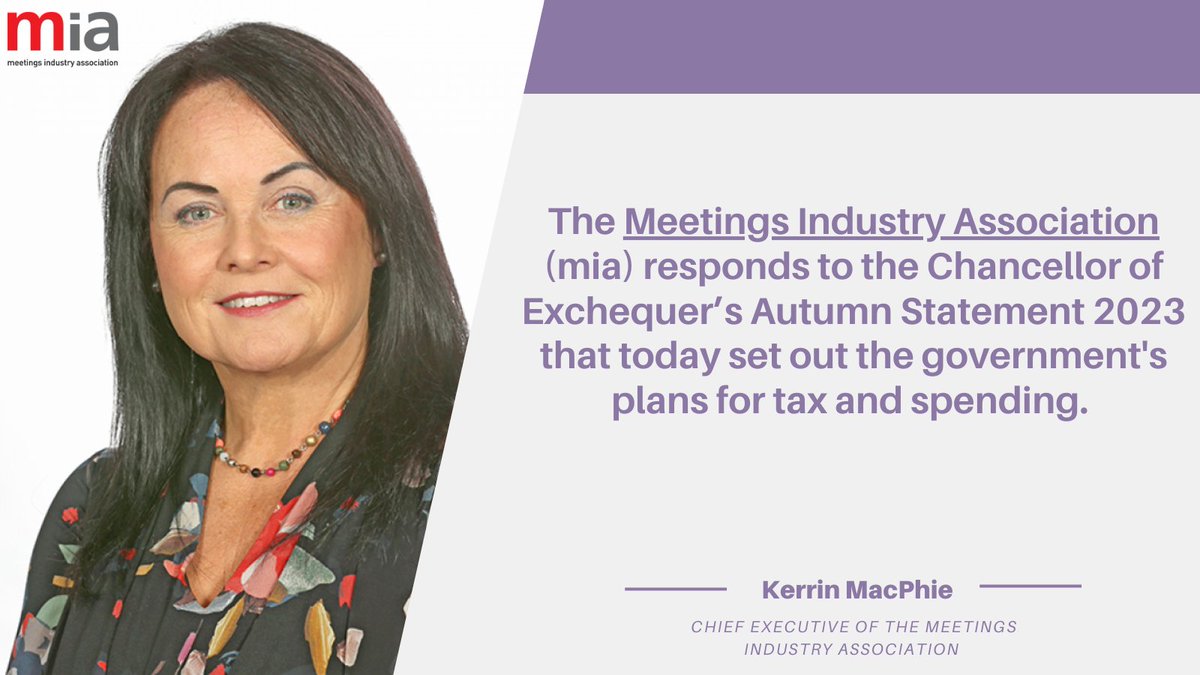 INDUSTRY NEWS: Our CEO, Kerrin MacPhie's response to the Chancellor of Exchequer’s Autumn Statement 2023 that today set out the government's plans for tax and spending. Read the full release by clicking below: lnkd.in/eCZnrhDH #miaUK #IndustryNews