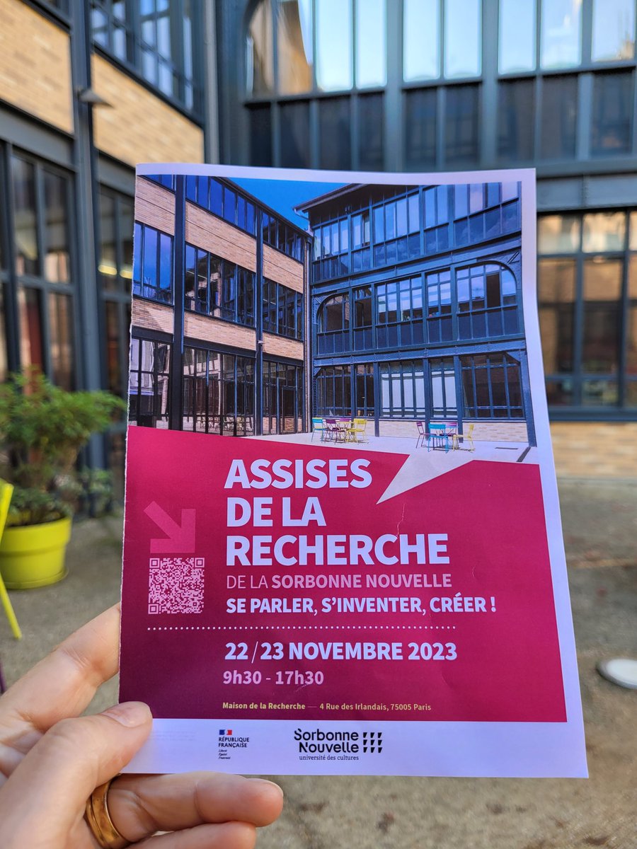 Sorbonne_Nvelle's tweet photo. Deuxième journée des #AssisesdelaRechercheUSN organisées à @USN_Recherche
Atelier "Recherche création" avec la participation des enseignants et des doctorants des équipes et laboratoires du #CERMI, #PRISMES, #THALIM, #IRET et #CERC
👉 https://t.co/xuq41VOqEo #recherche #SHS https://t.co/l38mUYSyXY