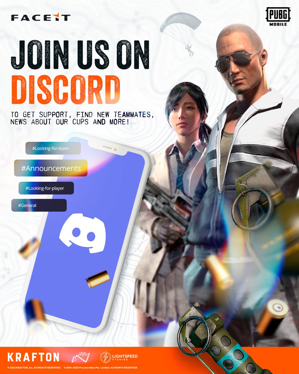 FACEIT PUBG MOBILE (@faceitpubgm) on Twitter photo Join our Discord as you get ready for today's November Qualifier where you can win FACEIT Points to exchange for <a href="/PUBGMOBILE/">PUBG MOBILE</a> UC!
discord.gg/faceit-pubgmob… Join our Discord as you get ready for today's November Qualifier where you can win FACEIT Points to exchange for <a href="/PUBGMOBILE/">PUBG MOBILE</a> UC!
discord.gg/faceit-pubgmob…