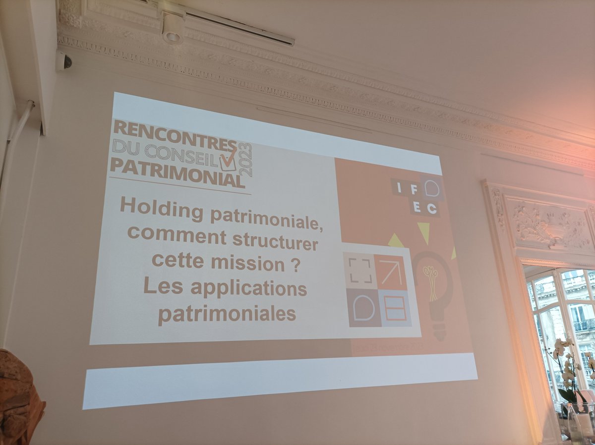 IFEC (@ifecsyndicat) on Twitter photo 🔥 Atelier n°3 : Mission Patrimoniale en pratique > #Holding patrimonial, comment structurer cette mission ? Les #applications patrimoniales ! par <a href="/Bl_Prouvost/">Blandine Prouvost</a>, Directrice adjointe de l’ingénierie patrimoniale chez Le <a href="/LeConservateur/">LeConservateur</a> . 🔥 Atelier n°3 : Mission Patrimoniale en pratique > #Holding patrimonial, comment structurer cette mission ? Les #applications patrimoniales ! par <a href="/Bl_Prouvost/">Blandine Prouvost</a>, Directrice adjointe de l’ingénierie patrimoniale chez Le <a href="/LeConservateur/">LeConservateur</a> .