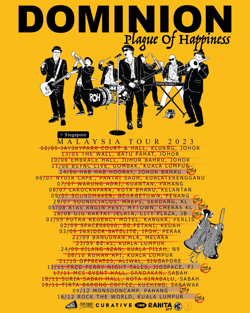 Plaguetweets's tweet photo. Hey Stompers! we would like express our highest gratitute towards all personnel that working so hard to make PLAGUE OF HAPPINBESS DOMINION TOUR 2023 a success. To all house owners, AirBnbs, VAN owners sometime driver (wakleh), organizers and venue owners.

threads ⤵️
1/8 https://t.co/7Kdz1eTJo9