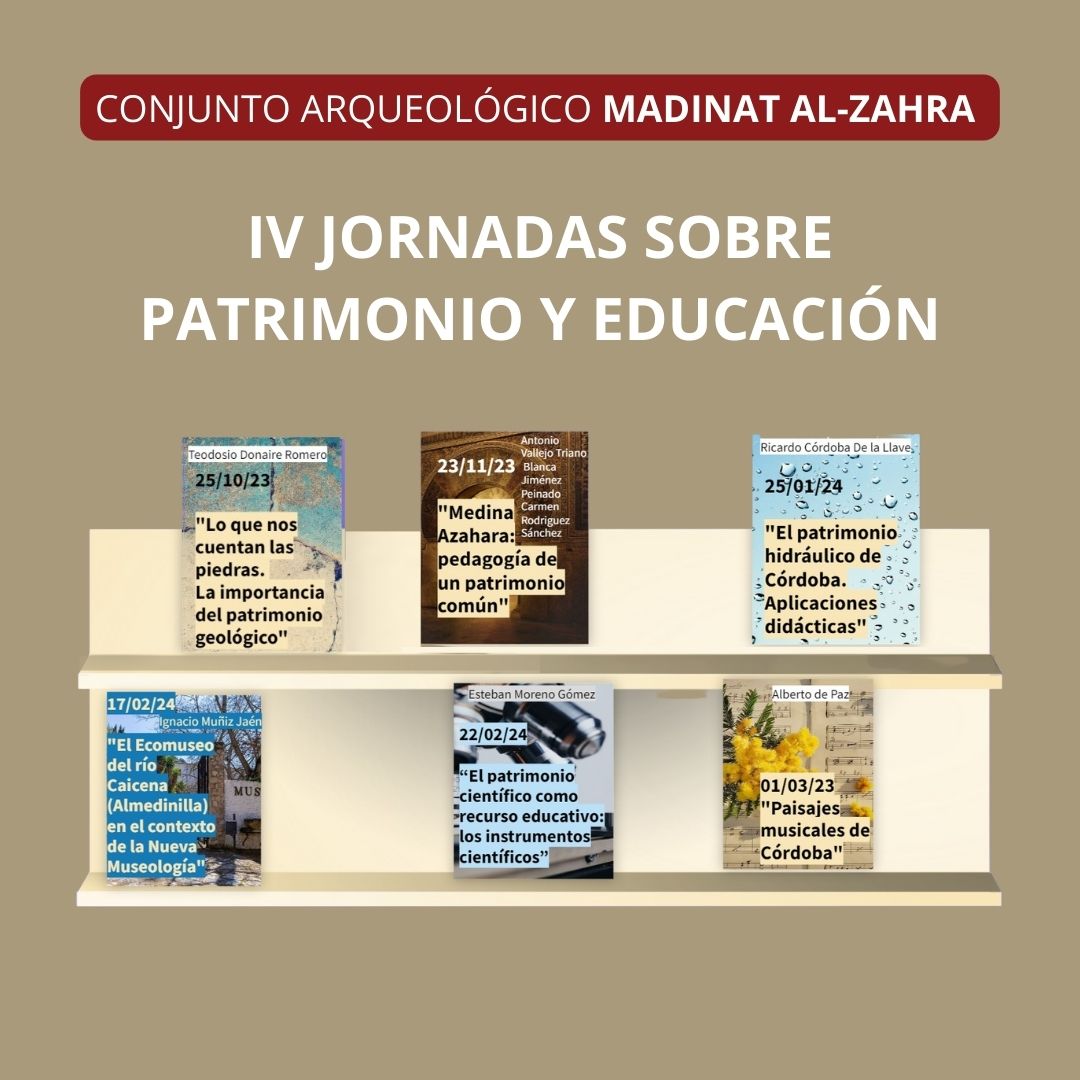 CAMedinaAzahara's tweet photo. 🧑🏼🏫👨🏽🏫 Ante nuestro compromiso con la comunidad educativa, hoy acogemos en el #MuseoDeSitio las IV Jornadas sobre Patrimonio y Educación, organizadas por el @cepcordoba en las que participaremos con la conferencia "Medina Azahara: pedagogía de un patrimonio común"🕌📚 https://t.co/wjeaRpIoQy
