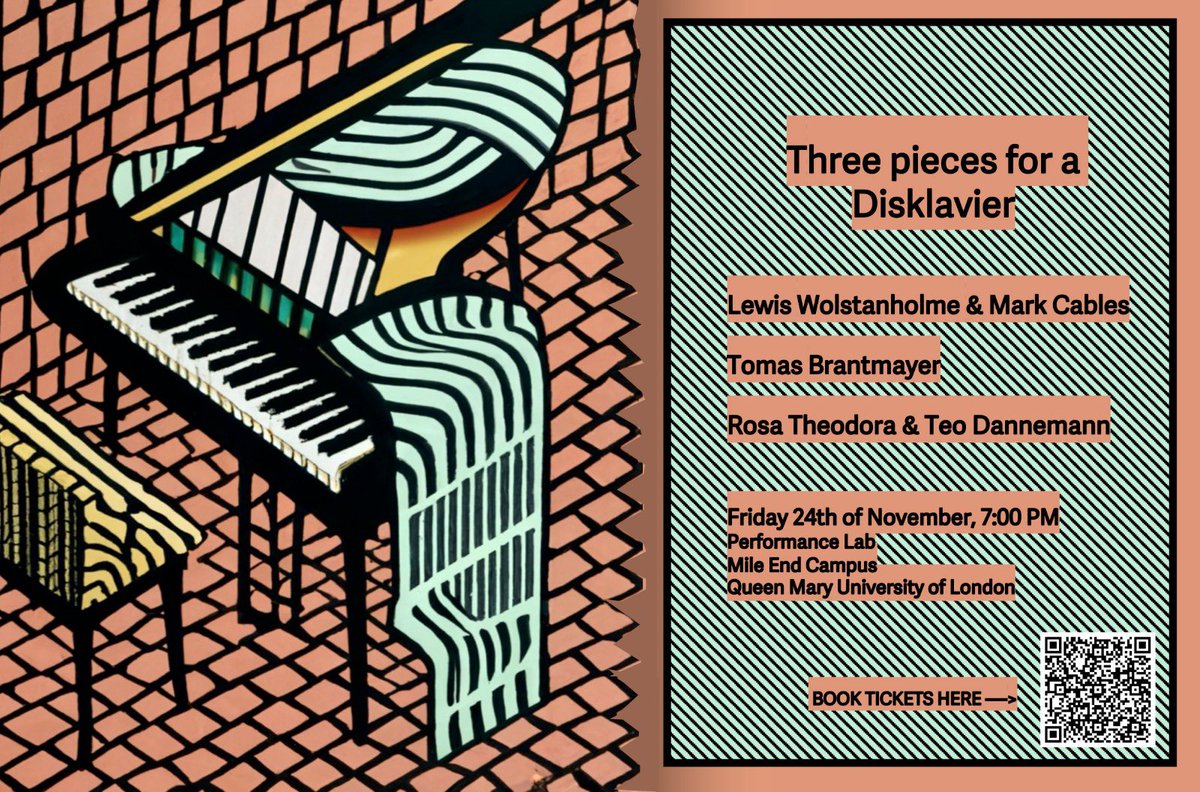 Been working on something special for this one with my g Mark Cables - come thru tomorrow for the @InstrumentsLab player piano takeover