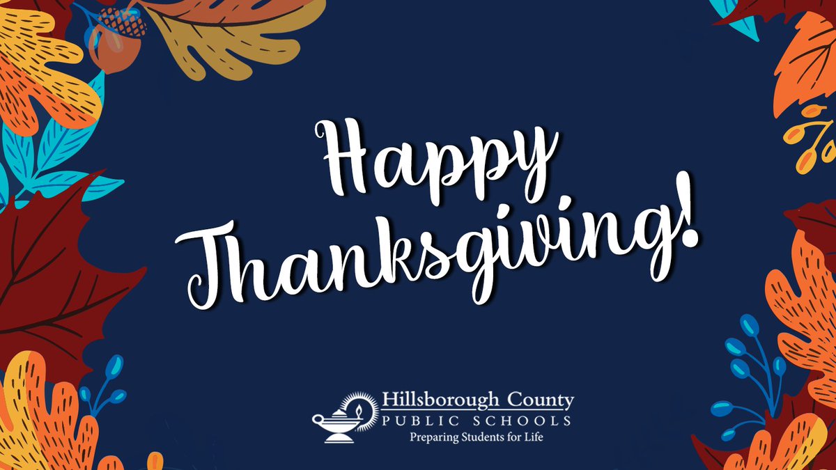 We are thankful for all our HCPS employees, students, families, and community partners. We hope everyone has a Happy Thanksgiving! 🦃

We’ll see you back at school on Monday, November 27.
#Thanksgiving #FamilyTime #Grateful