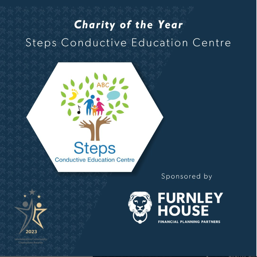 StepsConductive's tweet photo. We are delighted to have won the Charity of the Year category at the Community Champions Awards.
Thanks @FurnleyHouse
#conductiveeducation #aim #disabilityisnotinability #motordisorders #disabilityservices #charity #movementdisorders #leicestershire #developmentaldisabilities https://t.co/X2M3jVwIuv