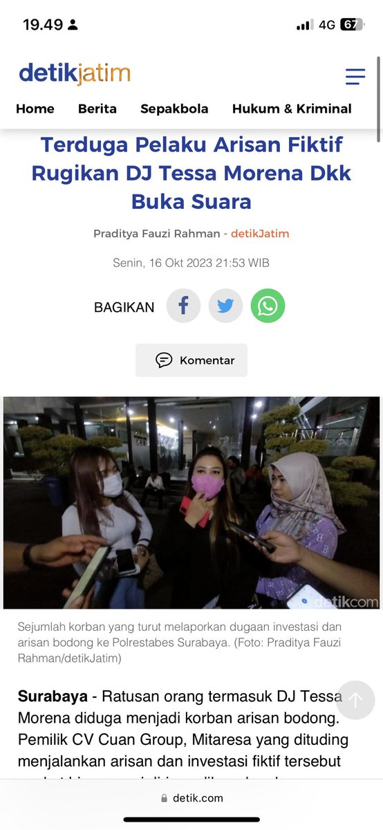 sourselly__'s tweet photo. Laporan uda pada masuk di kepolisian di Surabaya dan yg di Malang jg sedang dalam proses Laporan.  semoga cepat ada titik terang, kasian para member yg ga semuanya org mampu! @infomalang @e100ss @BanggaSurabaya @SapawargaSby https://t.co/bWR3rLVMyp