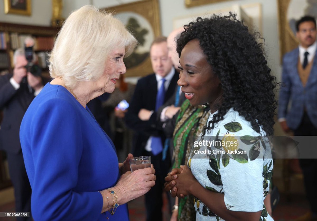 Queen Camilla host a @TheBookerPrizes Foundation Reception at Clarence House today 📚