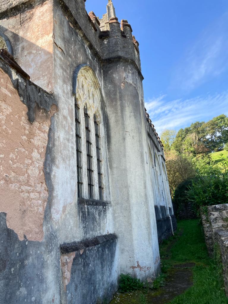 TheCCT's tweet photo. Small patches of render being replaced here at Holy Trinity Church, Torbryan in Devon, as part of our maintenance program before water ingress damages the church. A stitch in time saves nine.

#MaintenanceWeek @SPAB1877 https://t.co/Q2U1yjVM8M