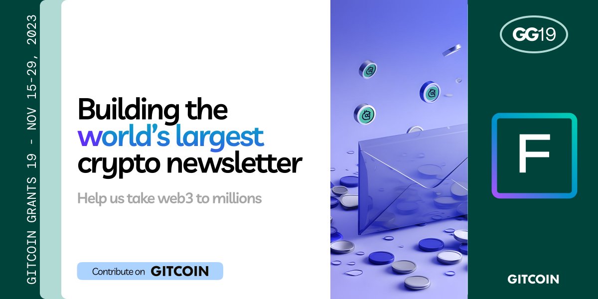 Over the past 2 years, 'The Flippening' has evolved from a passion project into a vital resource for 350,000 readers across 80+ countries. We're taking #TheFlippening to new heights in the Web3 space. 🚀

Proud to announce our entry into the Gitcoin Grants Round 19! 🌟

Despite