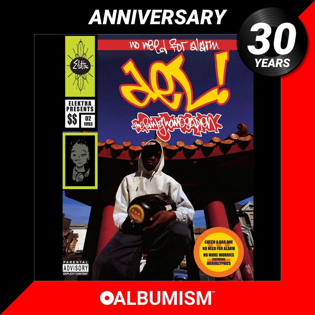 Happy 30th Anniversary to #DelTheFunkyHomosapien's second studio album ‘No Need For Alarm’ originally released November 23, 1993 | Read our tribute by @j_ducker + listen to the album here: album.ink/DelTFHnnfa @DelHIERO @HieroImperium