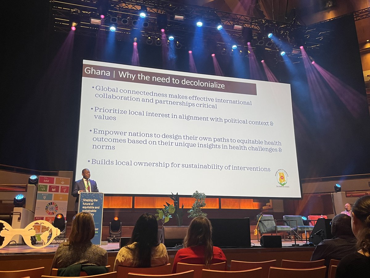 Dr. Patrick Kyma-Aboagye shared the story of the improving healthcare system of #Ghana. Impressive to see what has improved in a relatively short time. #GlobalHealth #ECTMIH2023