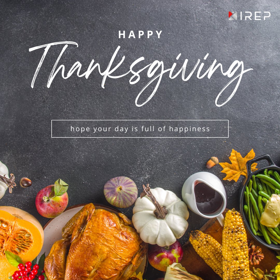 irepartners's tweet photo. Wishing you a Thanksgiving filled with gratitude and joy from all of us at International Real Estate Partners. Thankful to our dedicated team and valued connections.

Happy Thanksgiving!

#ThanksgivingJoy #ThankfulThursday #TeamAppreciation #ThanksgivingWishes #IREPThanks #IREP https://t.co/kHDVGSjP0m