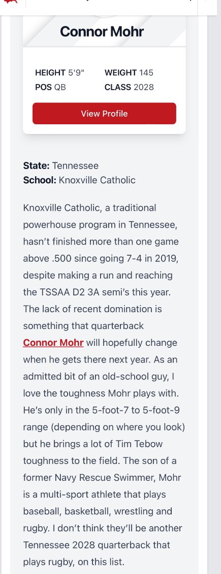MikeTucker52's tweet photo. Keep working, very bright future! @Connor_Mohr7  
Go Irish🏈🍀 https://t.co/N7vK9MmBdK