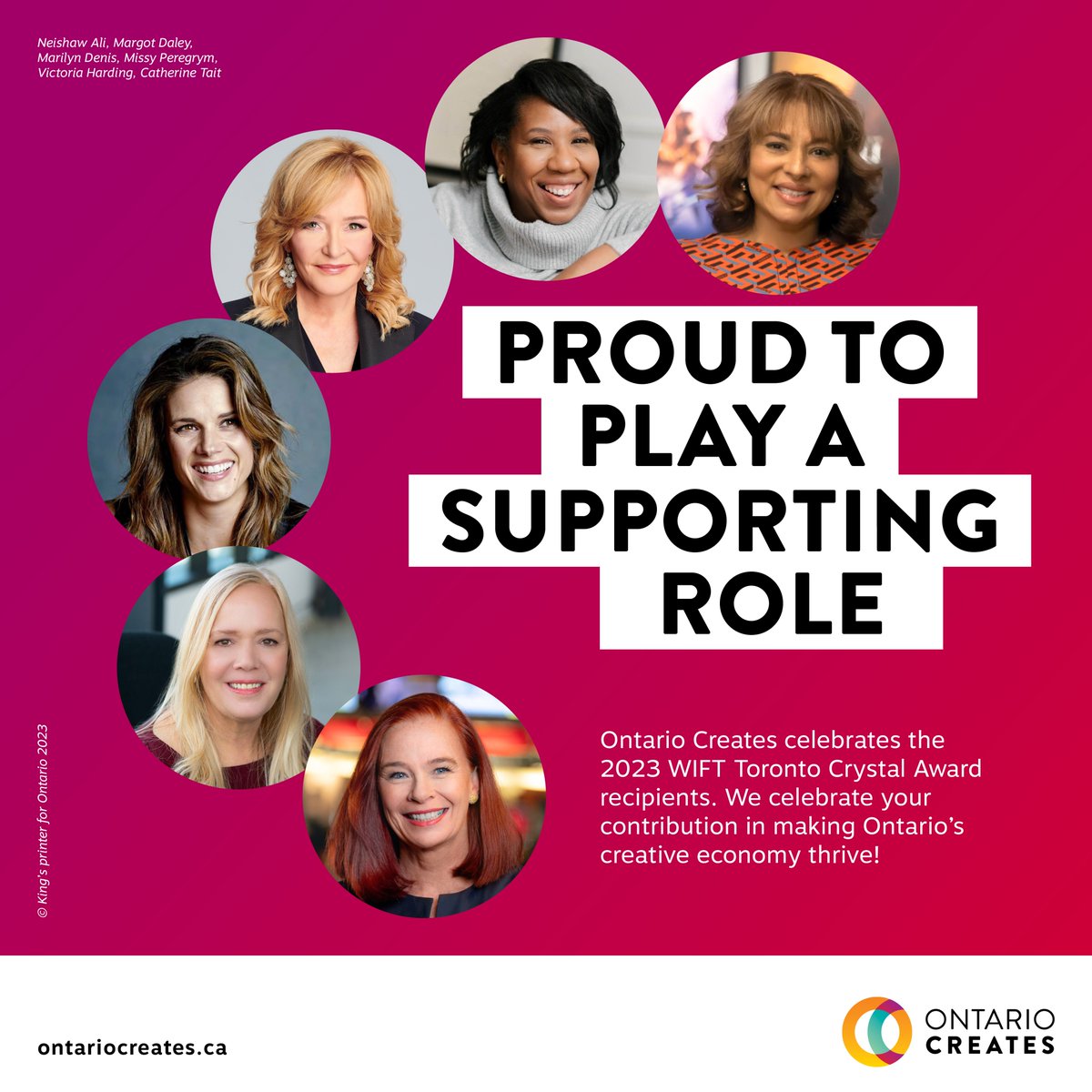 #oncreates proudly celebrates the 2023 <a href="/WIFT/">WIFT+ Toronto</a>  Toronto Crystal Award recipients. Join us as we celebrate these exceptional leaders in the screen-based industry.