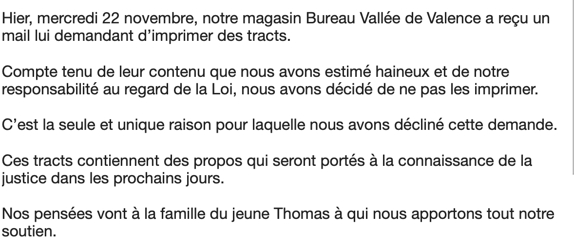 bureauvallee's tweet photo. Communiqué officiel https://t.co/Wwi2JTyvcp