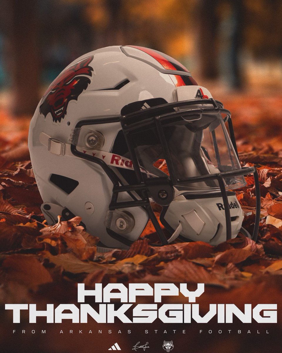 Happy Thanksgiving from your Arkansas State Football Family!🦃🫶

#WolvesUp x #ADifferentBreed