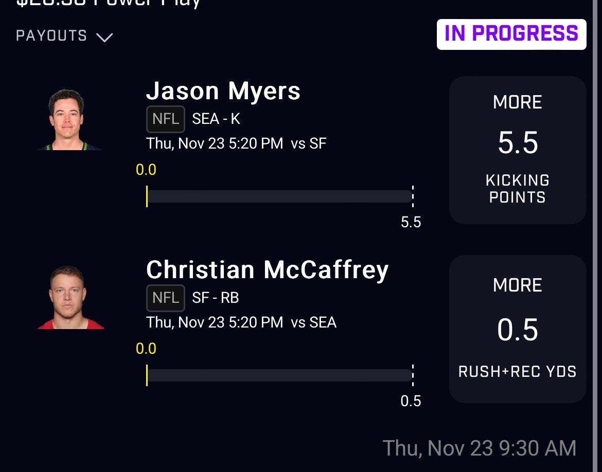 Prizepicks CMC Pair 🎯

#SleeperApp #POTD #UnderDog    #PrizePicks #SleeperPicks    #Fliff #Fanduel #DraftKings  #BetMGM #prizepickslocks #MLBProps  #Gamblingx #SportsBetting #GamblingLocks   #NBA                  #NFL  #ESPN #prizepicknfl