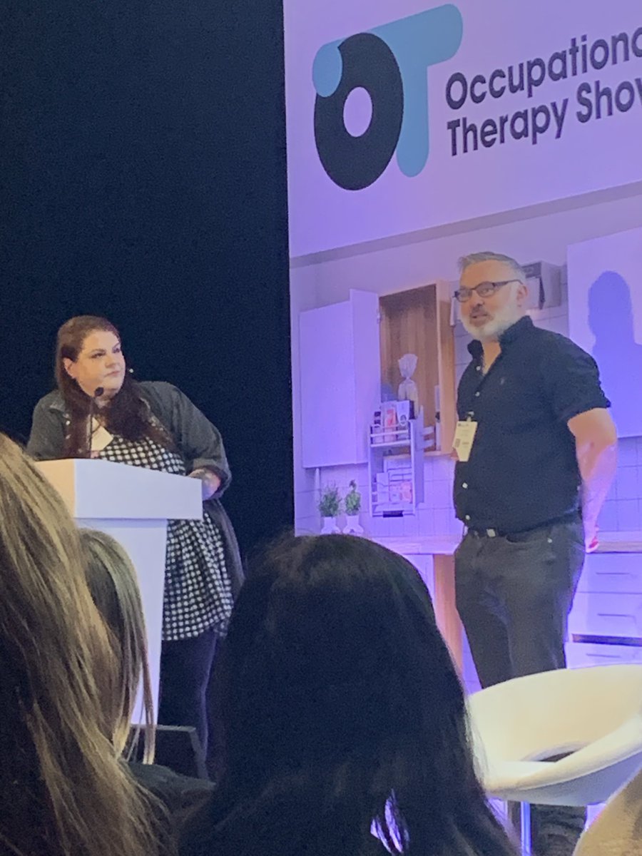 Really inspired by @Keirwales and @HoppyPelican talk @TheOTShow on trauma informed care, so refreshing & authentic - wished I’d heard it when I was still working in the CMHT …now looking forward to critical discussions with the next gen OTs as we start our new programme at Keele