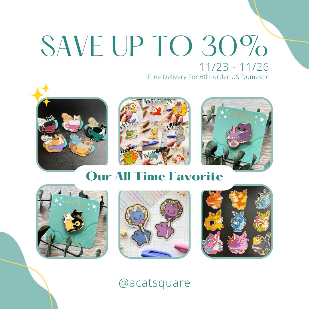 💝HOLIDAY SALE HAS BEGUN!💝

Everything up to 30% off 11/23-26
20% off 11/27-30

Shop here✨
acatsquare.etsy.com