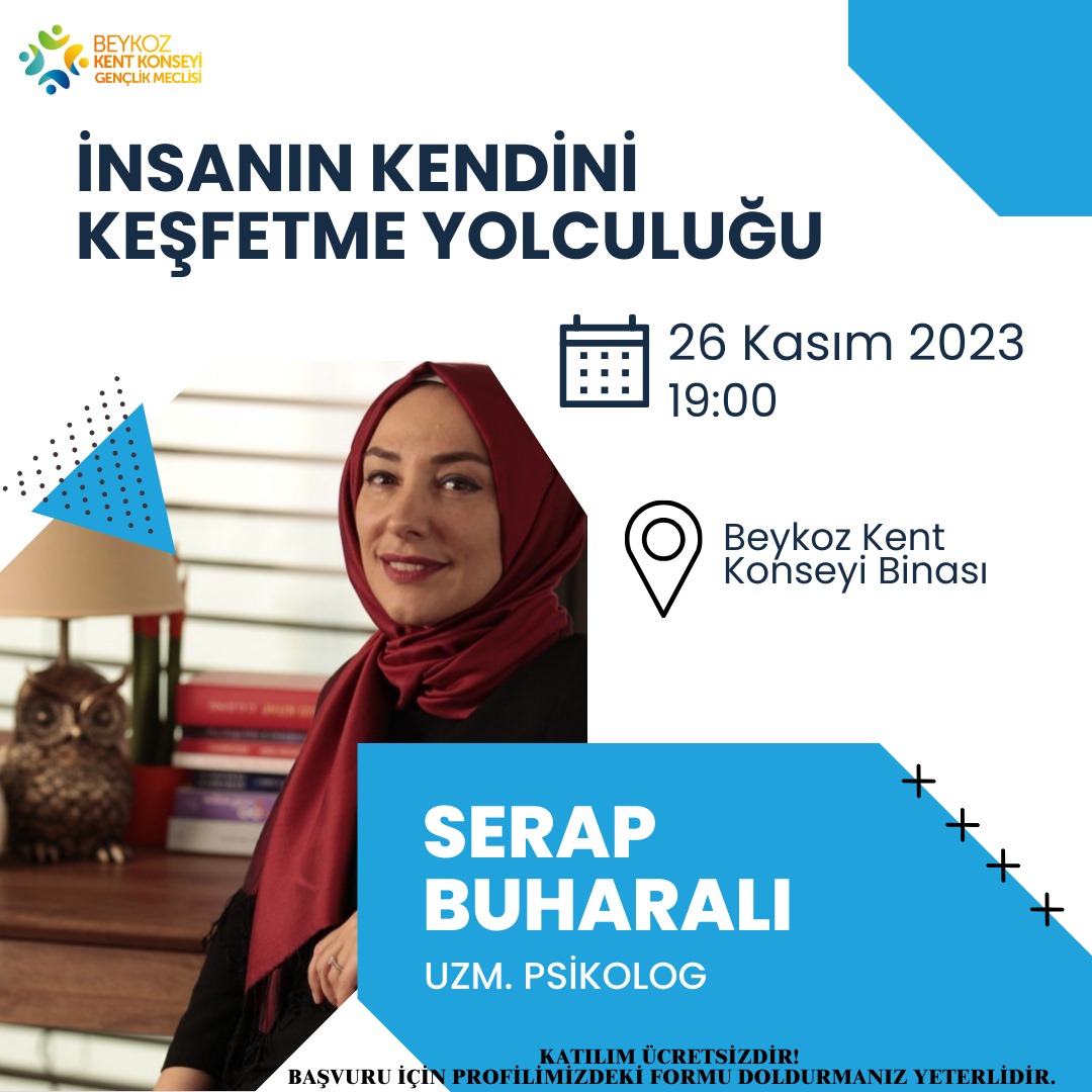 Çok kıymetli Uzman Psikolog Serap Buharalı Hocamız, 26 Kasım Pazar akşamı 19.00'da Beykoz'umuzun konuğu olacaktır.🤩 Etkinliğimiz herkese açık ve ücretsizdir. Katılmak için formu doldurmanız yeterlidir. 😊🪻
docs.google.com/forms/d/1J7ZQw…