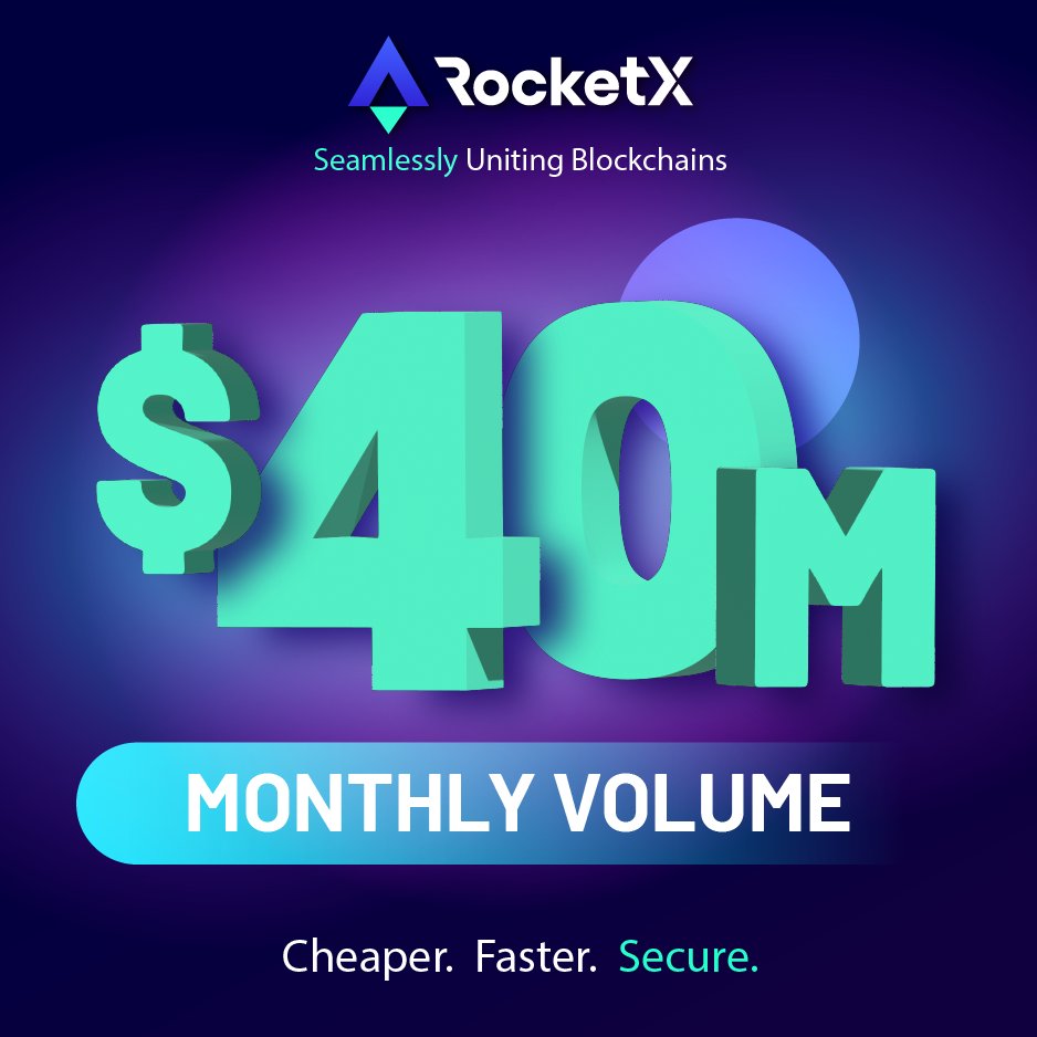 RocketXexchange's tweet image. 📢 Exciting News! 🎉 Another milestone unlocked at #RocketX 🌟

📈 We've hit $40M monthly volume! Next stop: $100M - Let's do this! 💪

🔀 RocketX: Your ultimate stop for seamless #crypto swaps with unparalleled rates across 110+ top blockchains

$RVF #RocketXadvantage…