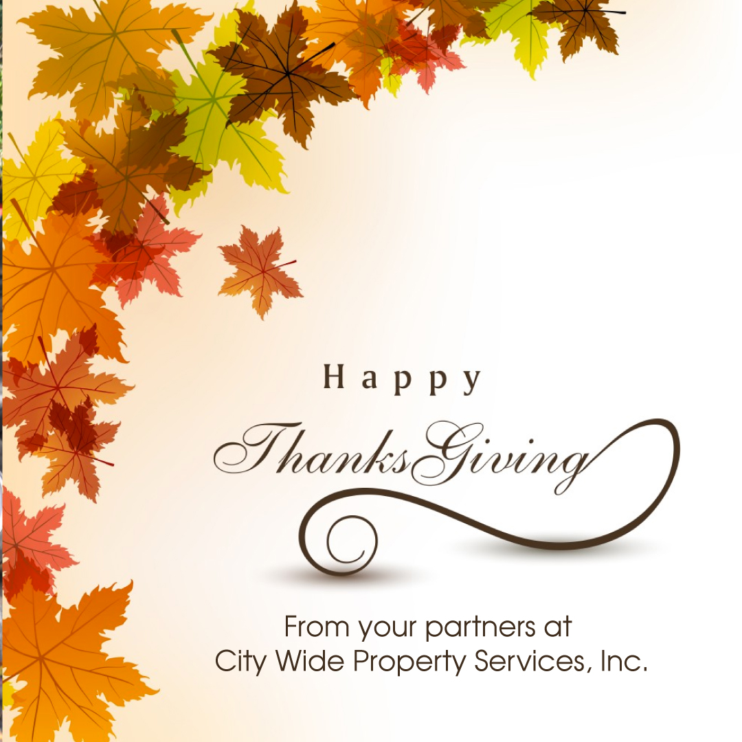 Happy Thanksgiving from all of us here at City Wide! We hope you make some wonderful memories with your family & friends! Wishing you a day filled with love, joy, & of course, pumpkin pie! 
#Thanksgiving #CityWideLove #HappyThanksgiving2019 #CityWide #CityWidePS