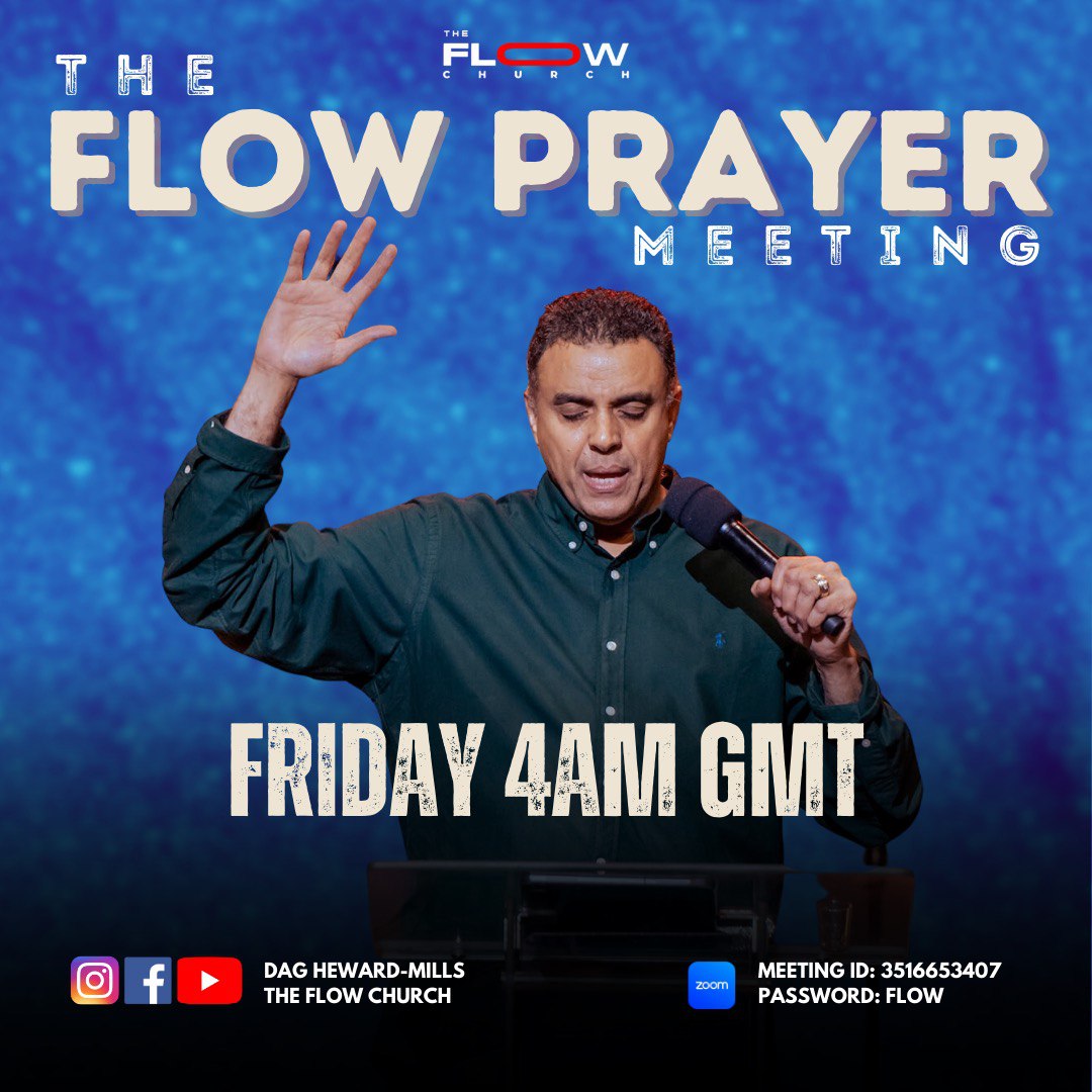 Come to rejoice and be glad, for this is the day the Lord has made.

Flow with us this Friday at 4AM GMT and let His presence wash over you!

#FlowPrayerMeeting #FlowChurch #FlowWithMe