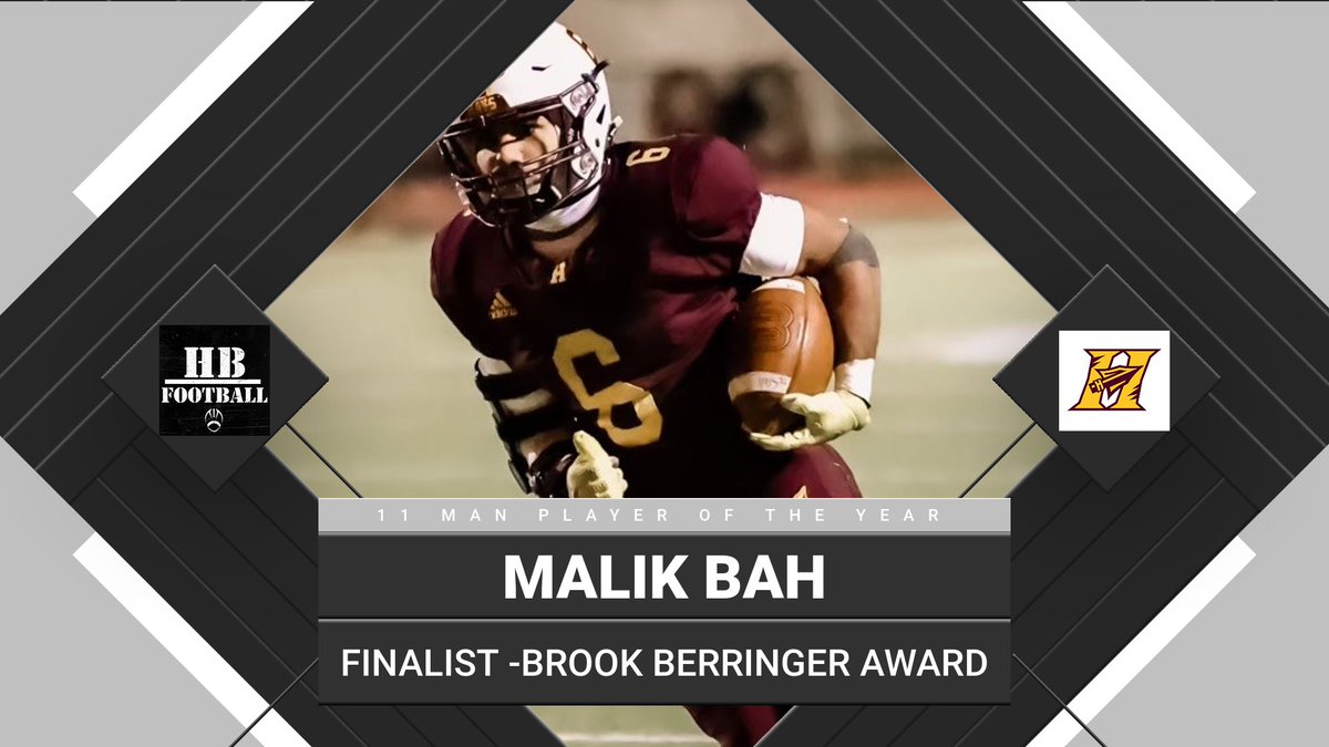 Congratulations to Hays Malik Bah on being named a finalist for the Brook Berringer Award for the Top 11 Man Player of the Year in Western Kansas.

<a href="/Bah_Malik6/">Malik Bah</a> <a href="/IndianFball_WTG/">Hays High Football</a> <a href="/CoachCrough/">Tony Crough</a>