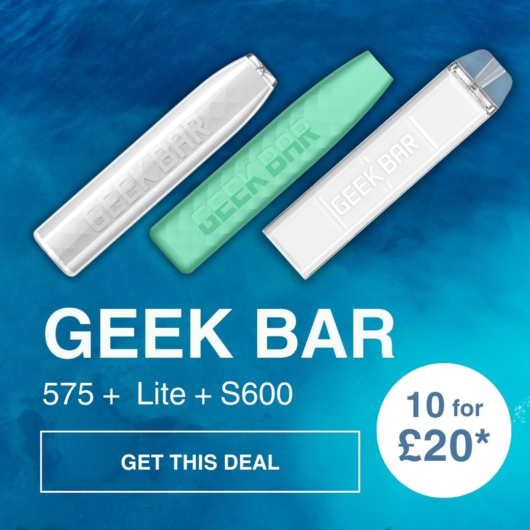 Already discounted, the individual bars are only £2.49, but with this #multibuyoffer you can get each bar for just £2.

10 for £20 on #GeekBars: bit.ly/3Q9LHsZ

#vsavi #vaping #vape #disposablevapes #geekbar #geekbardeal #ukvaping #ukvapedeals #geekbarlite #geekbars600