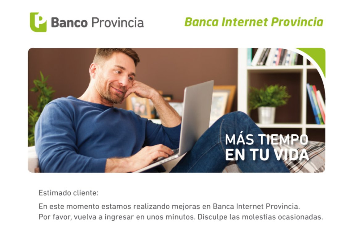 coachsebas36's tweet photo. ¿Qué pasa con el Homebanking de @bancoprovincia ? Desde la mañana tratando de ingresar a realizar una transferencia...
@BCRAusuarios que pasa con la indisponibilidad tan extensa? https://t.co/XkEsNrHpws