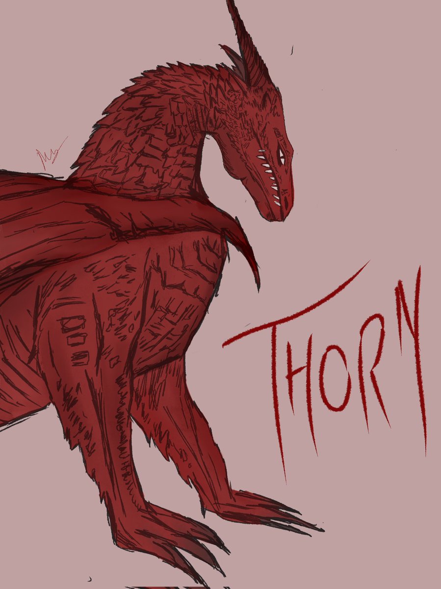 Thorn sketch thing that turned out okay ish for my first time drawing a dragon

#inheritancecycle #inheritancecyclefanart #dragons #dragonart #digitalart #murtagh