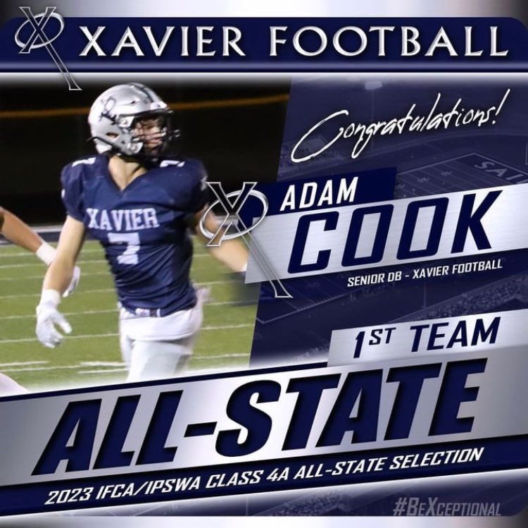 AdamCook02's tweet image. Blessed to be named 1st team All-State DB