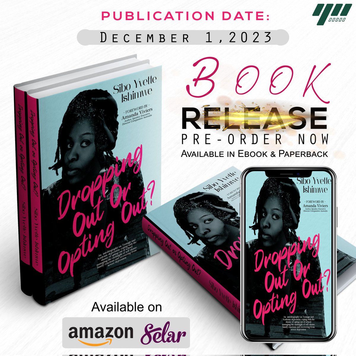 _isibo_'s tweet photo. I am very excited to announce the upcoming release of my book, "Dropping Out or Opting Out?".

This is going to be your best read yet.

Ebook Available for preorder now on Amazon and Selar

Link in Bio [https://t.co/FXNf52z4aW]

#droppingout
#optingout
#siboyvette
#Thanksgiving https://t.co/J0uxIJ7KJn