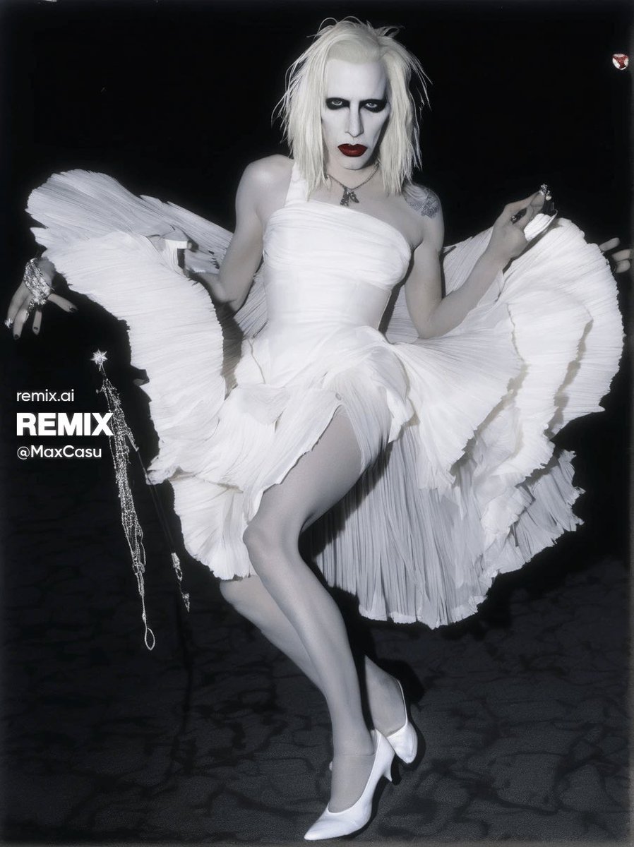 Iconic photo - Marylin…Manson
@getremixai #remix #remixai #iconicphoto #marylinmonroe #marylinmanson #marylin