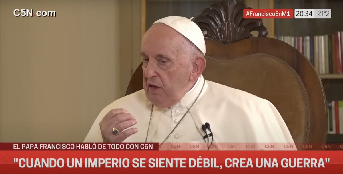 “When an empire feels weak, it starts a war.”