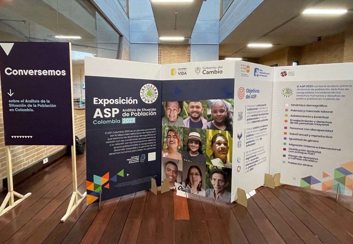 UNGRD's tweet image. La #UNGRD realizó el capítulo sobre Gestión de Riesgo de Desastres y Cambio Climático en el marco del #ASP2023 y hace presencia en este importante evento con el stand del @magma_museo