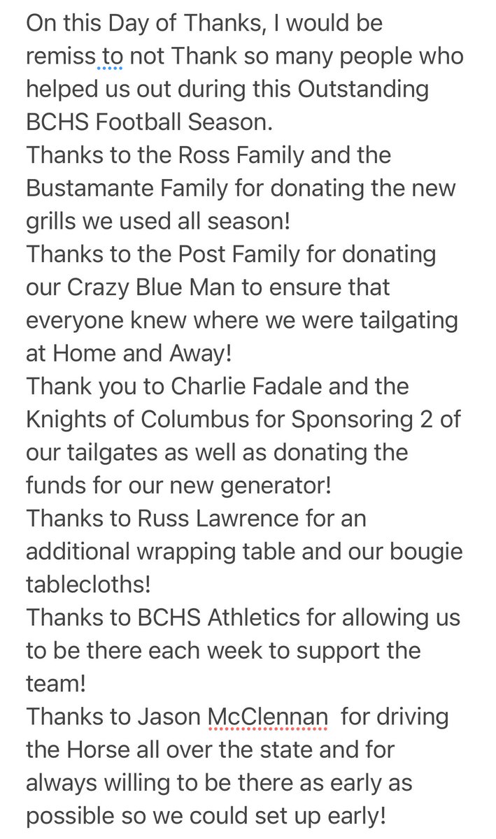 BCHSTrojanHorse's tweet photo. I’m so Thankful for everyone who helped make THE Trojan Horse “the best HS Tailgate in Indiana” through this incredible @BCHSTrojansFB season! Thanks to the @bchs_trozone and @BCHSAthletics and everyone listed below! #TrojanFamily #TrojanPride #TrojanTradition #feeling17 #onemore https://t.co/Qo9WtLjQ8O