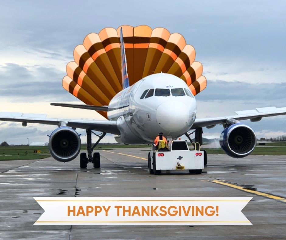 Thank you for choosing to fly ATW! 🦃🍂✈️ #flyatw #appleton #thanksgiving #gratitude #turkey #wisconsin #atw #holidaytravel