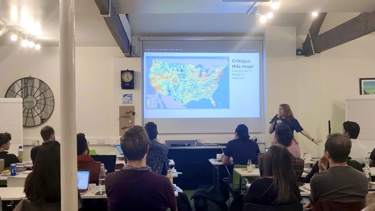 SDSC_Community's tweet image. That's a wrap on our final #SpatialDataScience Bootcamp of the year in London! 🌍👢
Shoutout to our stellar speakers: @adam_dennett (@UCL), @Stuart_Lynn (@turinginst) and our CARTO team, Ana Manzanares, Simon Wrigley, @helenmakesmaps & Argyrios Kyrgiazos 🚀