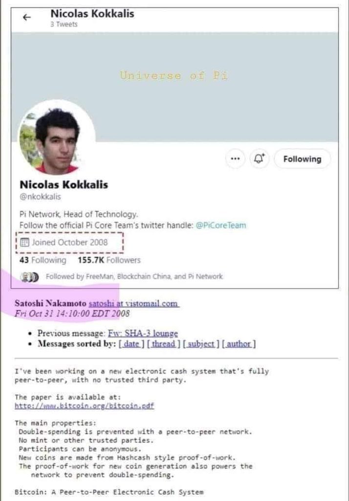 okere_eberechi's tweet photo. Many things overlap strangely!
Why did Satoshi appear after many years of absence when #PiNetwork was about to announce its v2 roadmap?
And what do you think 🤔?!
#PiCommunity https://t.co/YLOFnIPEHR