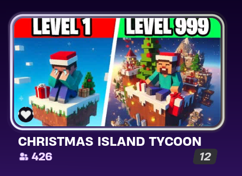 New Christmas Update On Our Tycoon 🎄

CHRISTMAS ISLAND TYCOON

Fixed currency and all small bugs that were a thing

📌5263-7885-1194

<a href="/VisionCreatesFN/">Vision 🧠</a> @xanthosfn